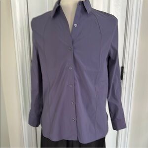 Athleta Purple Button-Up Shirt